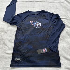 Tennessee Titans Shirt Youth Boys Medium 10/12 Long Sleeve NFL Team Aparrel NEW
